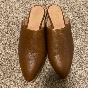 Seychelles Carmel Brown Slides/Mules